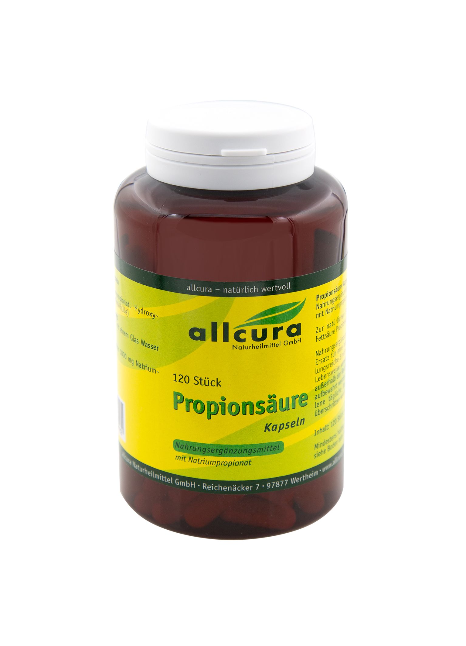 Propionsäure 500 mg Kapseln 120 St