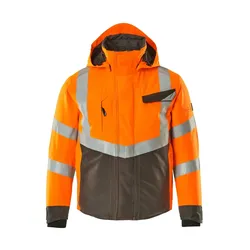 Warnschutz Winterjacke "HASTINGS" Safe Supreme - 4XL - warnorange/anthrazit