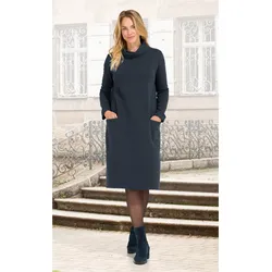 Baumwoll-Kleid in rauchblau in Größe 44 von DW-Shop, Rauchblau, 44