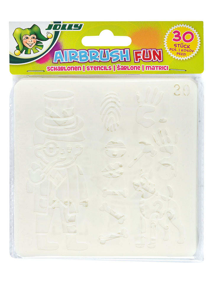 Jolly Airbrush-Schablonen - 30 Stück - onesize