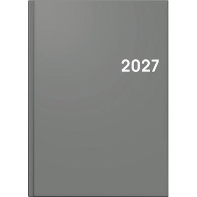 BRUNNEN 1079561637 Buchkalender Mod. 795 2027 A5, Kunststoff, grau