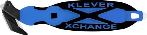KLEVER KCJ-XC-35B XChange 35 Sicherheitsmesser Blau-Schwarz, 10St.