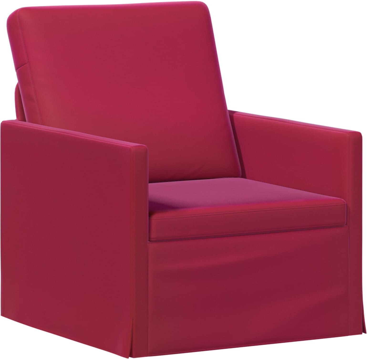 vidaXL Fauteuil Bordeaux 70 x 81 x 82 cm Velours (V)