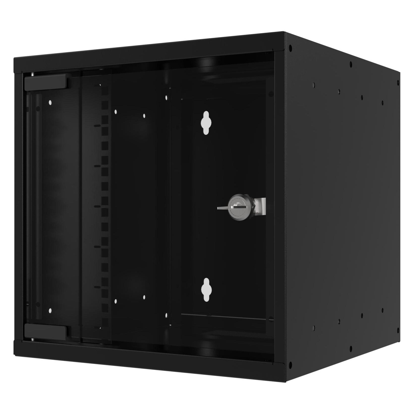 EFB Elektronik EFB 10" Wandgehäuse 9HE, Tiefe 300mm 1-teilig, RAL9005 (9 HE, 10 Zoll Rack) (WGB-1009TS.30)