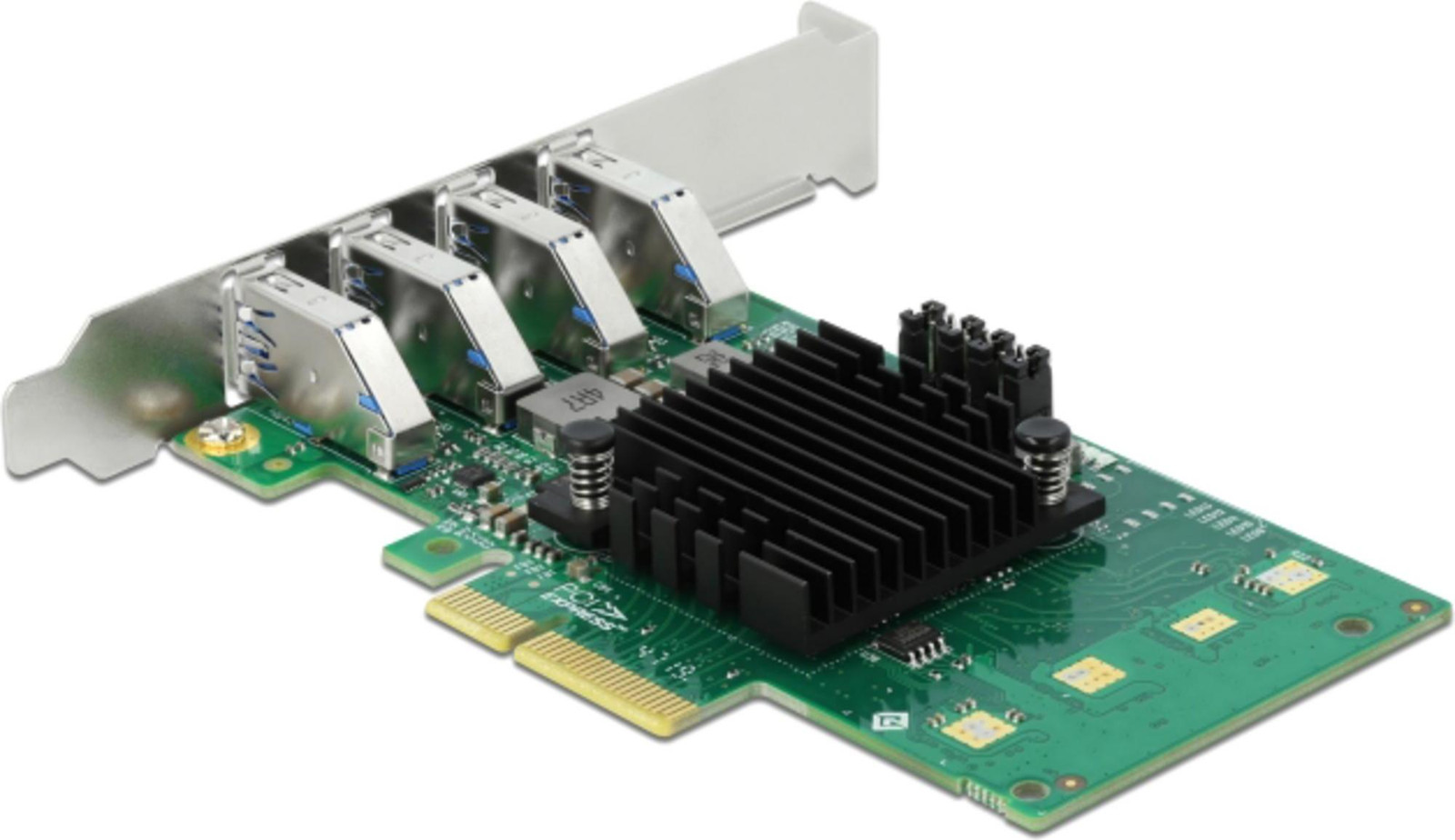 Delock 89048 PCI Express x4 naar 4x externe USB 3.0 Quad Channel kaart