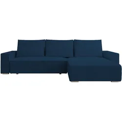 ECKSOFA Alice mit Bettkasten und Schlaffunktion, Cordstoff in L-Form