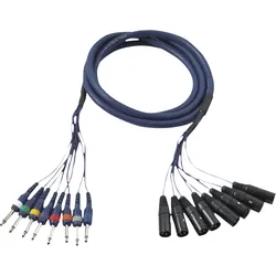 DAP FL62 - 8 XLR/M 3P to 8 Jack mono 6 m
