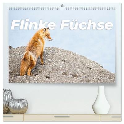 Flinke Füchse (hochwertiger Premium Wandkalender 2027 DIN A2 quer), Kunstdruck in Hochglanz