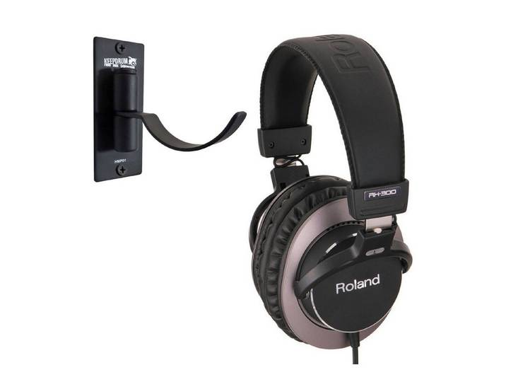 Roland Audio Roland RH-300 Studio-Kopfhörer mit Wandhalter HiFi-Kopfhörer (Studio-Kopfhörer, mit Wandhalter, 32 Ohm)