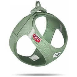 Curli Vest Hundegeschirr Clasp Air-Mesh Oliv 3XS (3XS, Hund), Halsband + Leine
