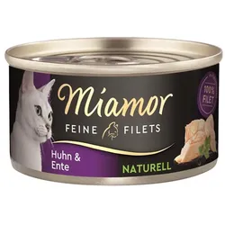 Miamor Feine Filets Naturell Huhn & Ente | 24x 80g