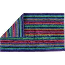 Stripes Badezimmer-Teppich 60 x 100 cm bunt dunkel