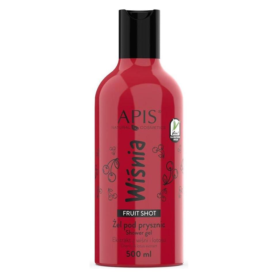 NoName APIS Fruit Shot Shower Gel żel pod prysznic Wiśnia 500ml (500 ml) (5901810007324)