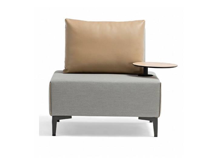 Inko Gartenlounge-Sessel Inko Multifunktions-Sessel Lavacca light grey/caramell Loungesessel