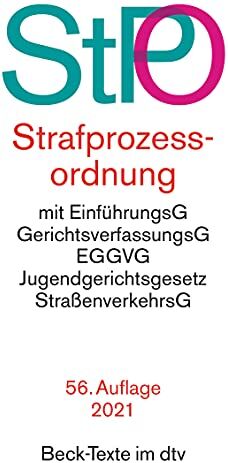 Strafprozessordnung (Beck-Texte im dtv) - Preis vom 02.10.2026 23:42:20 h