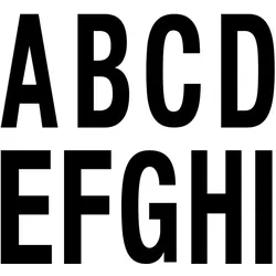 EVN Hausnummer Buchstaben A-I - für TECTUM NEXT LR66AI