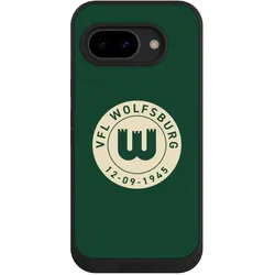 Nivocase Handyhülle für Google Pixel 9a Hülle NIVOpure Case Schwarz Offizielles Lizenzprodukt VfL Wolfsburg (Google Pixel 9a), Smartphone Hülle, Schwarz