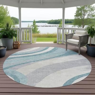 Addison Rugs Machine Washable Indoor/ Outdoor Modern Calais Chantille Rug
