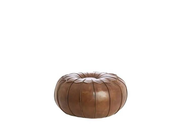 Light & Living Sitzpuff Calima - Hellbraun - Ø58x32cm Rund - Modern - Lernen - Sitzhocker wohnzimmer & kinderzimmer - Pouf