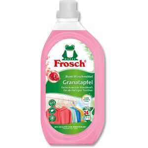 Frosch Waschmittel Granatapfel, Bio, für Buntes, flüssig, ökologisch, mikroplastikfrei, 1,44L, Waschladungen 25