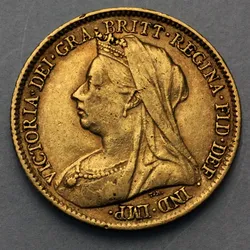 Goldmünze 1/2 Sovereign "Victoria" Schleier (Großbritannien)
