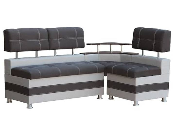 Rodnik Eckbank Latte – Gepolsterte Sitzbank mit Stauraum und Ablage, modernes Design für Küche und Esszimmer