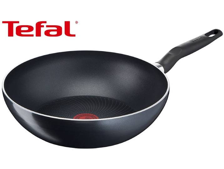 TEFAL Wok START'EASY Ø28cm aluminium schwarz