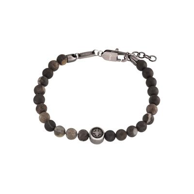 Armband S.OLIVER "2034934", grau, Armbänder, Herren, 22cm, Edelstahl, Armband