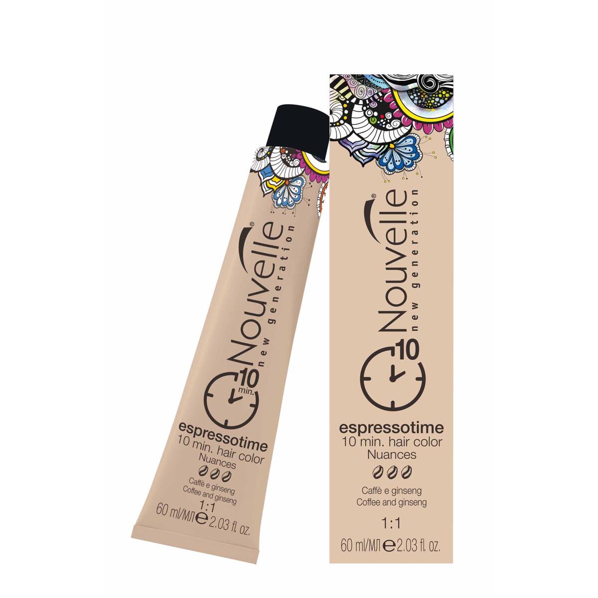 H.S.A. Hair Styling Applications S.p.A. Nouvelle Espressotime 7.44 kupferblond intensiv 60ml