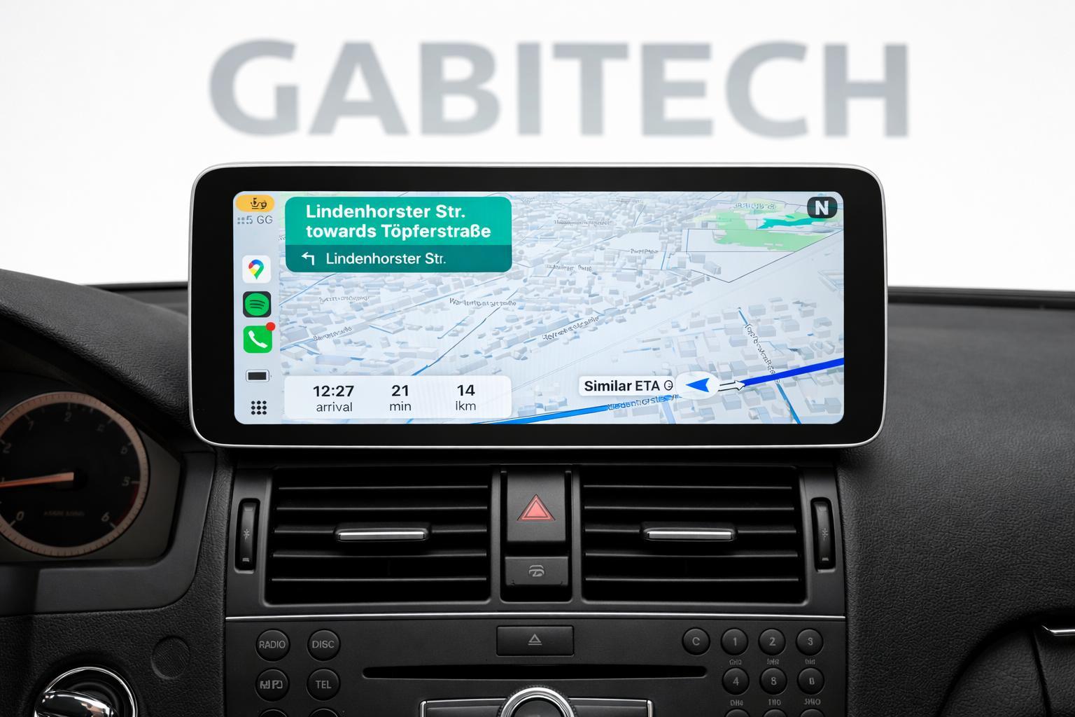Für MERCEDES BENZ C klasse W204 NTG4.0 2007-2010. Qualcomm 10.3" Android 14 Autoradio GPS Navi Drahtlos Carplay und Android Auto. 8GB RAM