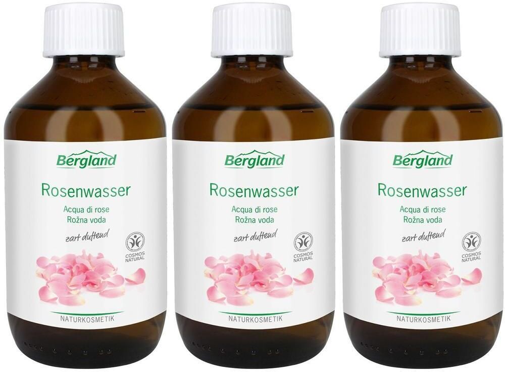 Bergland Rosenwasser x3 3x250 ml Lösung