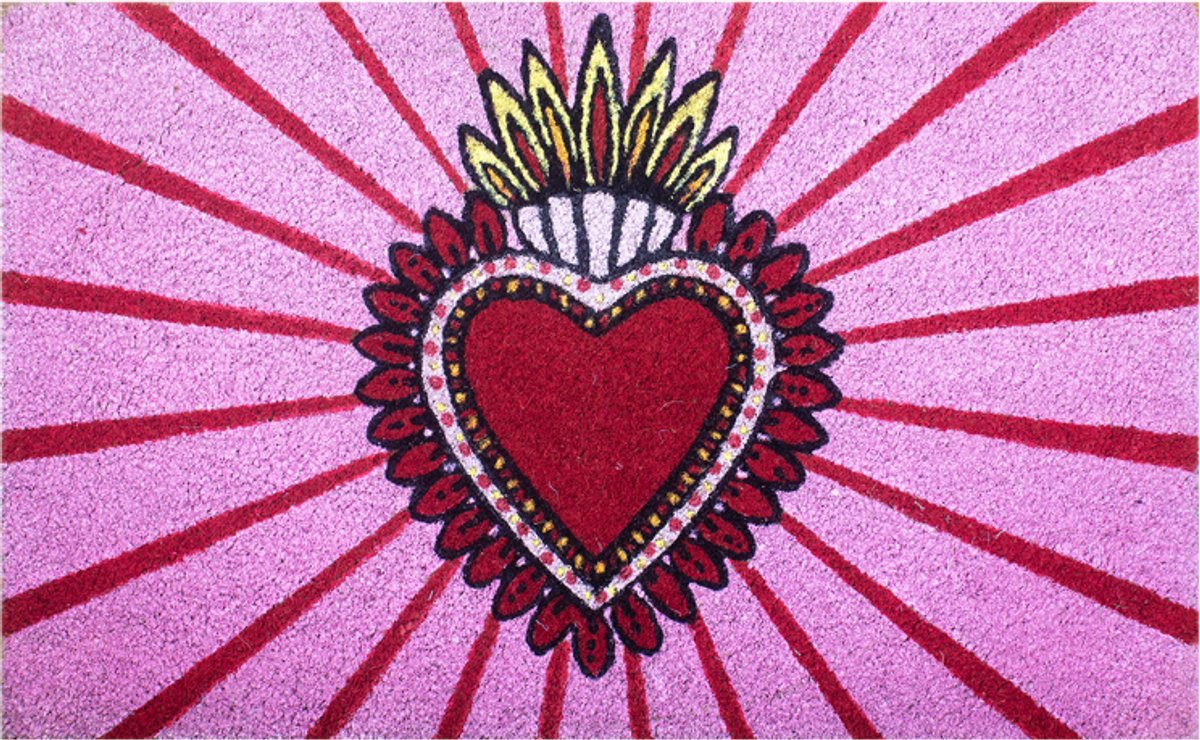 Kitsch Kitchen deurmat Milagro roze