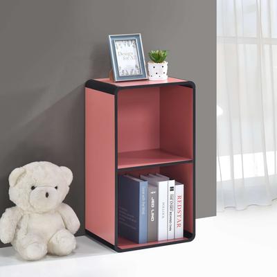InRoom Designs Modern 2-Tier Open Shelf Storage, Compact Freestanding Display Organizer for Bedroom, Living Room or Home Office