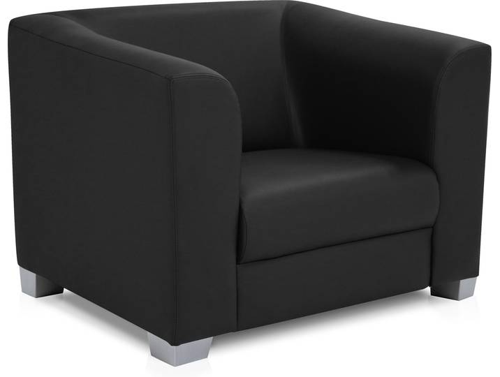 CHICAGO Sessel / Cocktailsessel, Material Kunstleder, schwarz