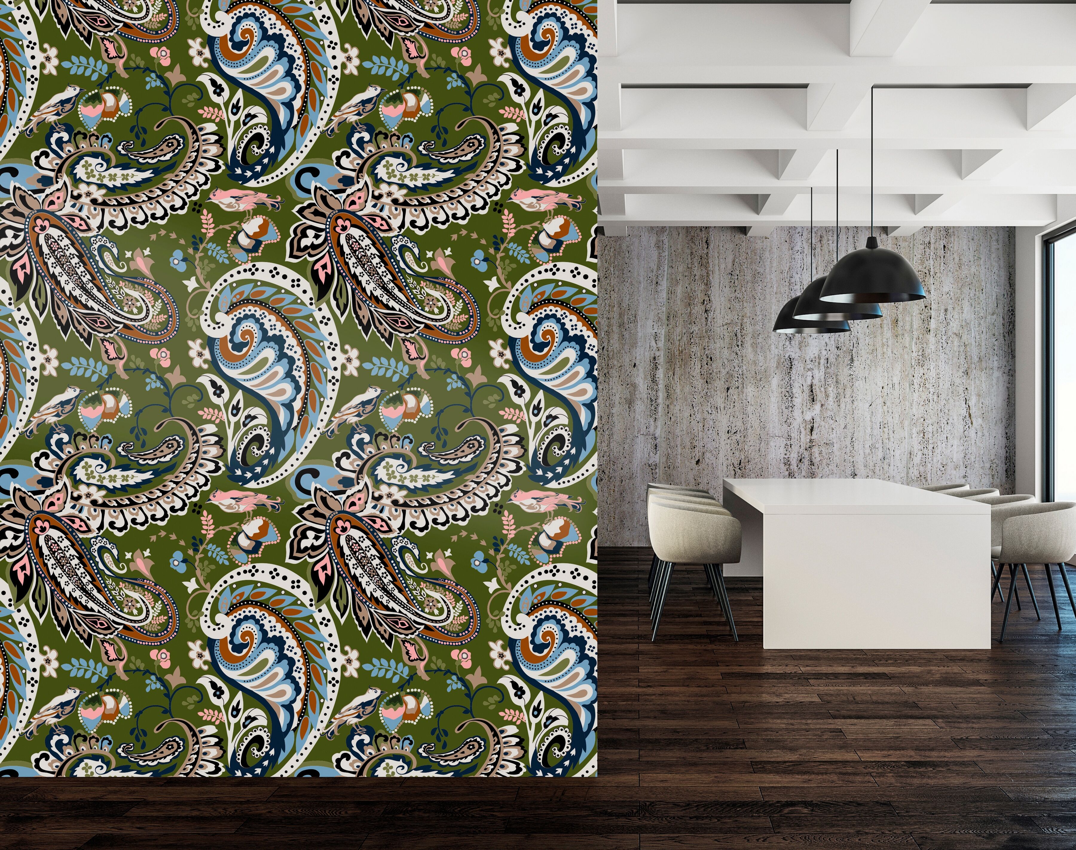 Vinyltapete QUEENCE "Lilith", bunt, B:0,9m L:2,5m, Vinyl, Tapeten, Vinyltapete, 90x250cm, selbstklebend, kinderleichte Anbringung,, Sticker bunt B/L: 0,9m x 2,5m, Rollen: 1