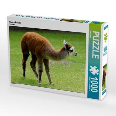CALVENDO Puzzle Alpaka Fohlen | 1000 Teile Lege-Größe 64x48cm Foto-Puzzle für glückliche Stunden