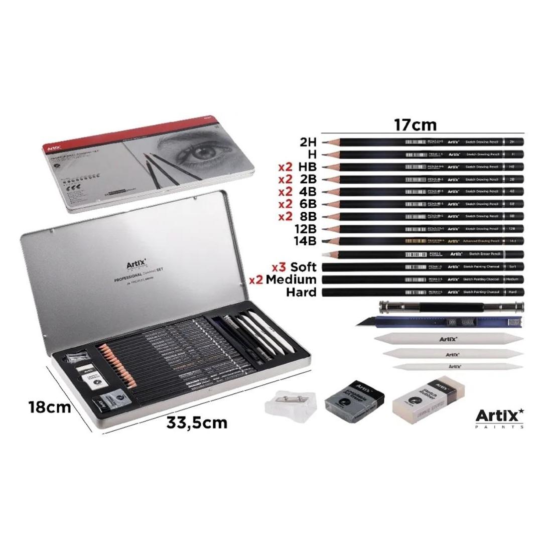Artix PP433 Professionelles Skizzenset (PP433)