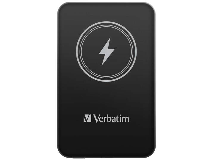 Verbatim Charge 'n' Go mobile sans fil magnétic Powerbank à induction pour Smartphone - USB-C - 10000 mAh - Noir