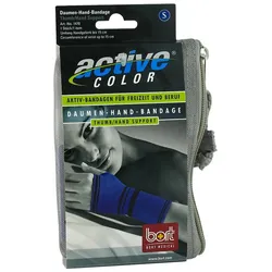 BORT ActiveColor Daumen Hand Band.S blau