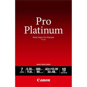 Canon Fotopapier PT-101 Pro Platinum, für Inkjet, A3+, 300 g/m², hochglänzend, 10 Blatt
