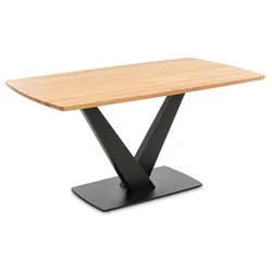 CASEDO Esstisch Graz 180 x 90 cm Holz Braun Eiche