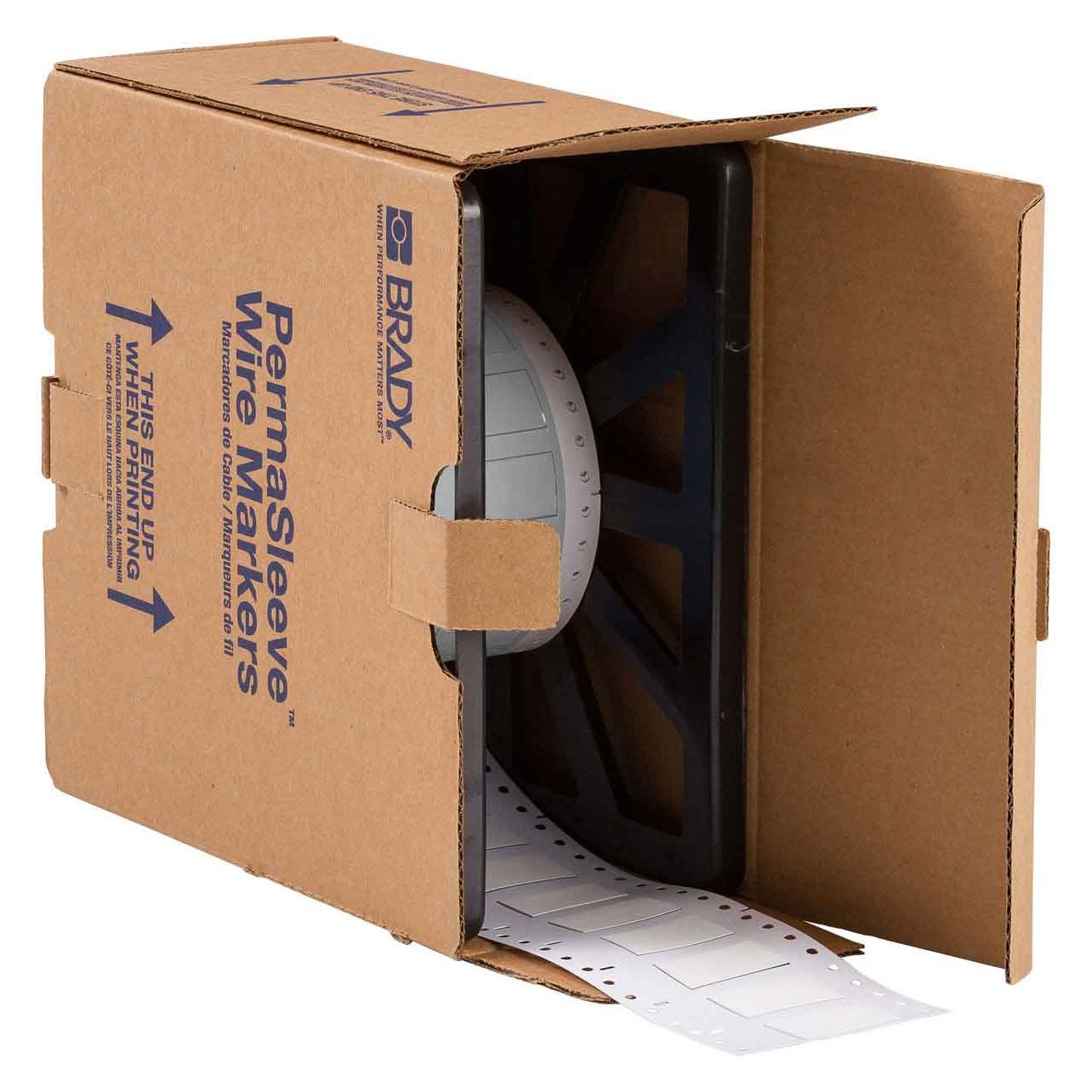 Brady LSZH-500-2-WT, B-7641, PermaSleeve Schrumpfschlauch 2:1, Weiss, 50.80 x 21.60 mm, Low Smoke (50.80 mm) (LSZH-500-2-WT)