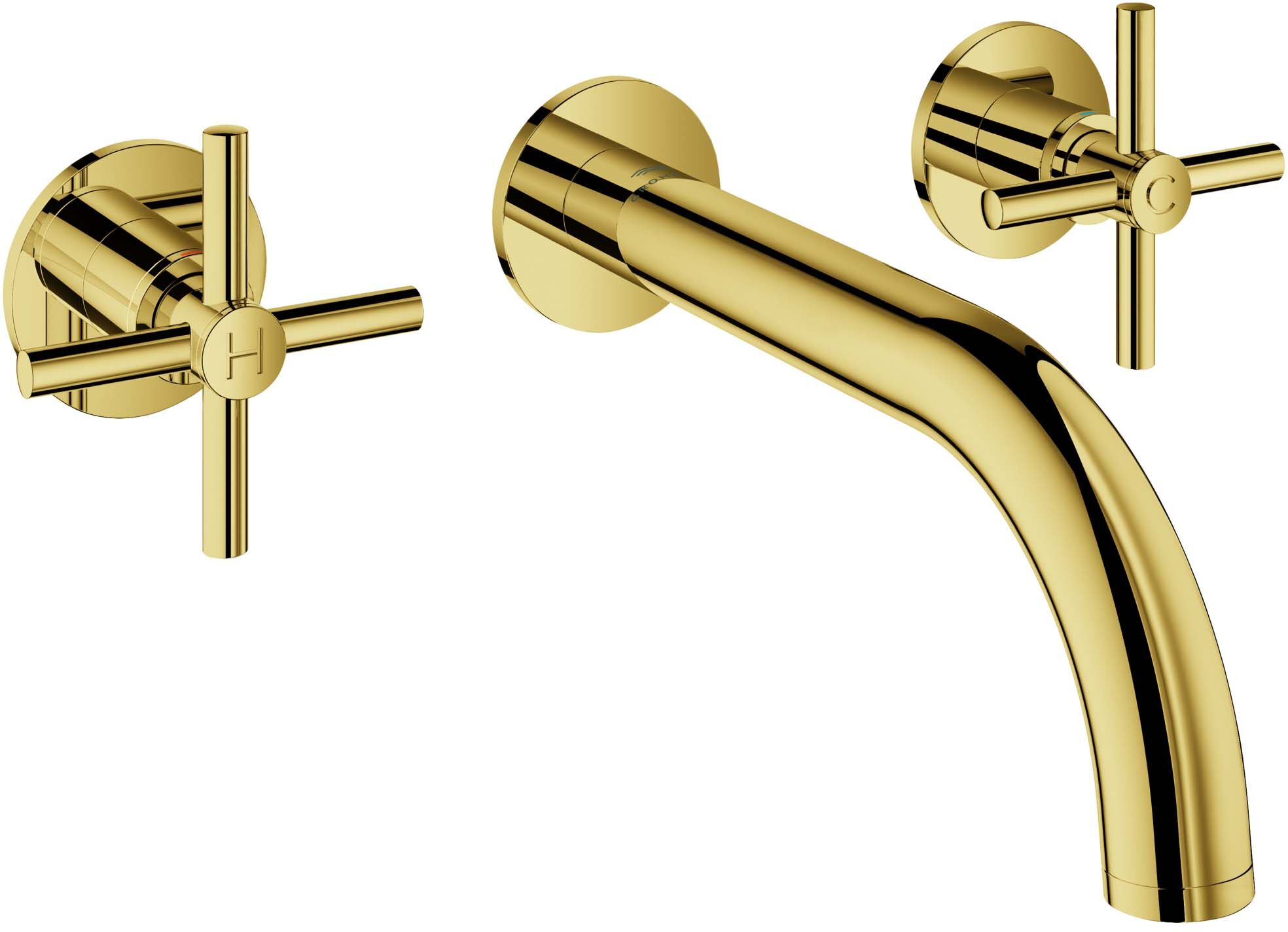 Grohe Atrio mitigeur lavabo 3 trous 20661GL0 montage mural, cool Sunrise