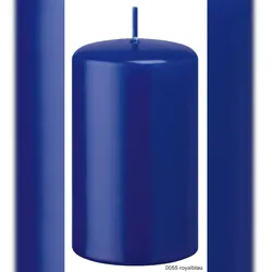 Kopschitz Kerzen Kerzen 4er Adventskerzen, Adventskranz Kerzen Set Royalblau, 100 x 60 mm, 4 Stück (1 Set)