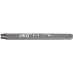 HAZET Bit Sechskant 8 (5/16 Zoll) Innen TORX® Profil lange Ausführung - 2224SLG-T30