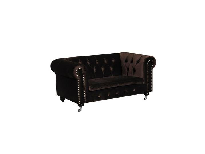 Xlmoebel 2-Sitzer jvmoebel ® Ledersofa in Royal Braun mit bequemer Polsterung, Hergestellt in Europa