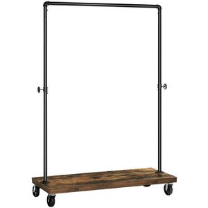 Vasagle Garderobenständer HSR65BXV1, schwarz, aus Metall, 162 x 103 cm