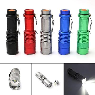 Alonefire Sk68 Zoom-Rotlicht-Taschenlampe, Mini-tragbarer Gürtelclip, taktische Fokussierung, Zoom-Taschenlampe, Bienenzucht, Angeln, Blutgefäße, Suche, MS, Reise, Hotel, Kamera, Detektor,