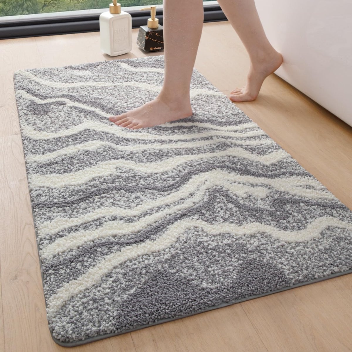Ibenzoa Zachte en Absorberende Badmat met Antislip Onderkant