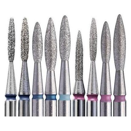 Staples Dimond Nail Drill Bit FLAME 8mm/10mm PRO Stainless Steel (42445833)